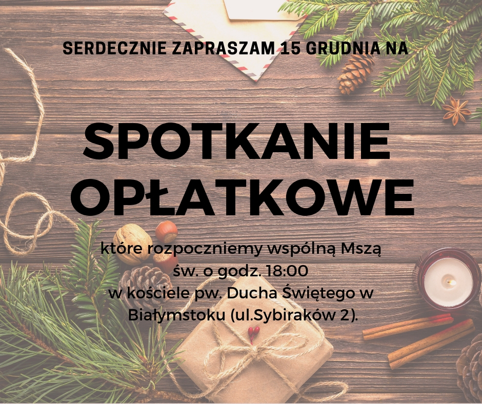 Spotkanie opłatkowe