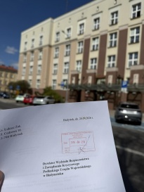 Dokumentacja urzędowa w trakcie załatwiania